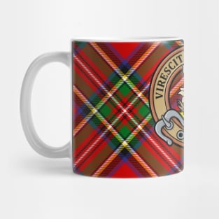 Clan Stewart Crest over Royal Tartan Mug